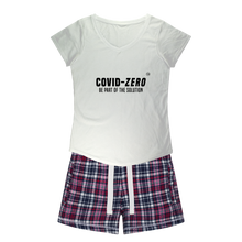 Load image into Gallery viewer, Covid-Zero Collection Girls Sleepy Tee and Flannel Short
