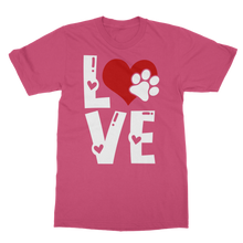 Load image into Gallery viewer, Love Dog Classic Heavy Cotton Adult T-Shirt
