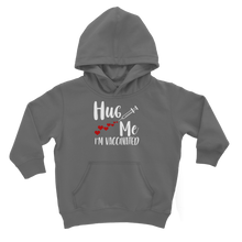 Load image into Gallery viewer, Hug Me I&#39;m Vaccinated Classic Kids Hoodie
