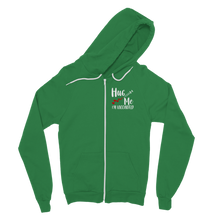 Load image into Gallery viewer, Hug Me I&#39;m Vaccinated Classic Adult Zip Hoodie
