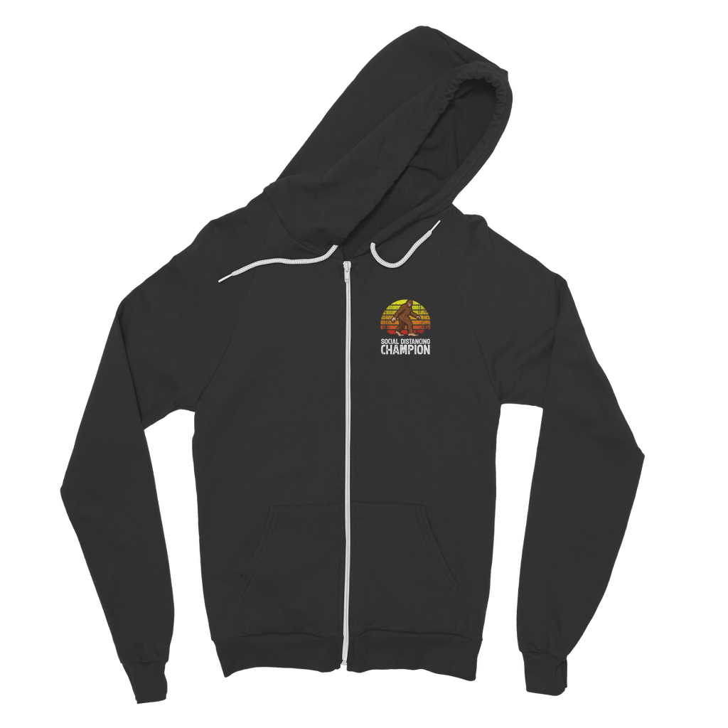 Social Distance Classic Adult Zip Hoodie