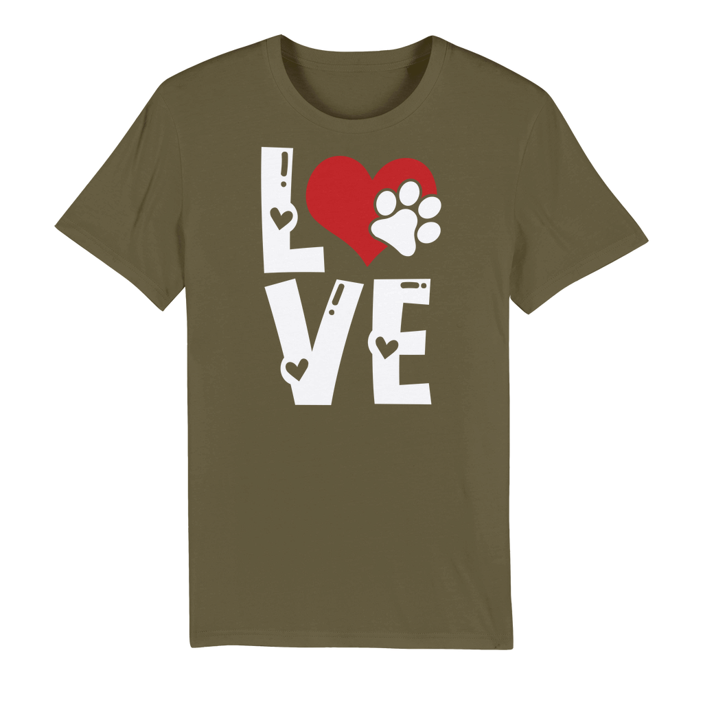 Love Dog Premium Organic Adult T-Shirt