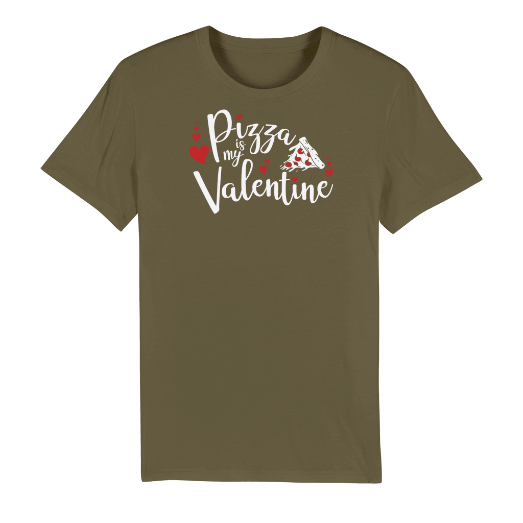 Pizza is My Valentine Premium Organic Adult T-Shirt