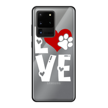 Load image into Gallery viewer, Love Dog Back Printed Black Soft Phone Case
