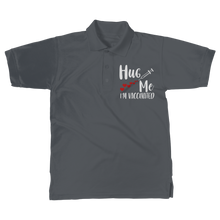 Load image into Gallery viewer, Hug Me I&#39;m Vaccinated Classic Adult Polo Shirt
