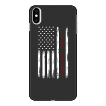 Load image into Gallery viewer, Proud Veteran Back Printed Black Hard Phone Case
