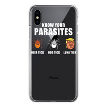 Load image into Gallery viewer, Trump Parasite Back Printed Transparent Hard Phone Case
