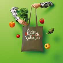 Load image into Gallery viewer, Pizza is My Valentine Shopper Tote Bag
