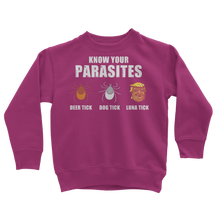 Load image into Gallery viewer, Trump Parasite Classic Kids Sweatshirt
