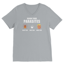 Load image into Gallery viewer, Trump Parasite Classic V-Neck T-Shirt
