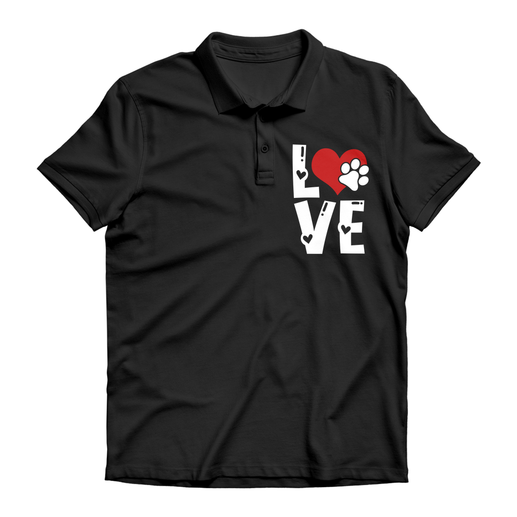 Love Dog Premium Adult Polo Shirt