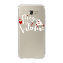 Load image into Gallery viewer, Pizza is My Valentine Back Printed Transparent Soft Phone Case
