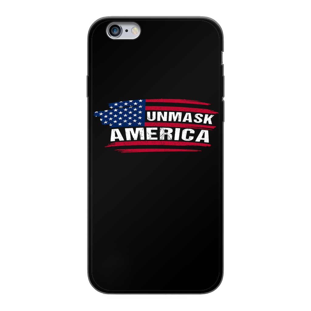 Unmask Back Printed Black Soft Phone Case