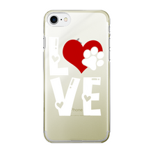 Load image into Gallery viewer, Love Dog Back Printed Transparent Hard Phone Case
