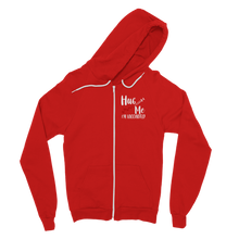 Load image into Gallery viewer, Hug Me I&#39;m Vaccinated Classic Adult Zip Hoodie
