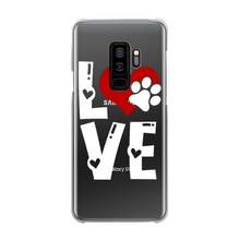 Load image into Gallery viewer, Love Dog Back Printed Transparent Hard Phone Case
