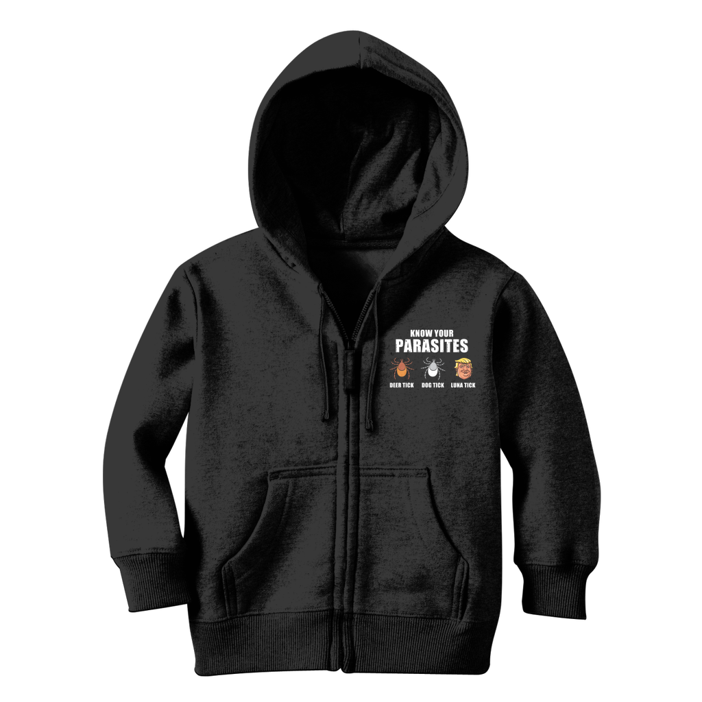 Trump Parasite Classic Kids Zip Hoodie