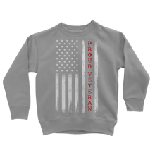 Load image into Gallery viewer, Proud Veteran Classic Kids Sweatshirt
