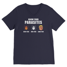 Load image into Gallery viewer, Trump Parasite Classic V-Neck T-Shirt
