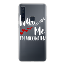 Load image into Gallery viewer, Hug Me I&#39;m Vaccinated Back Printed Transparent Soft Phone Case
