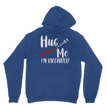 Load image into Gallery viewer, Hug Me I&#39;m Vaccinated Classic Adult Hoodie
