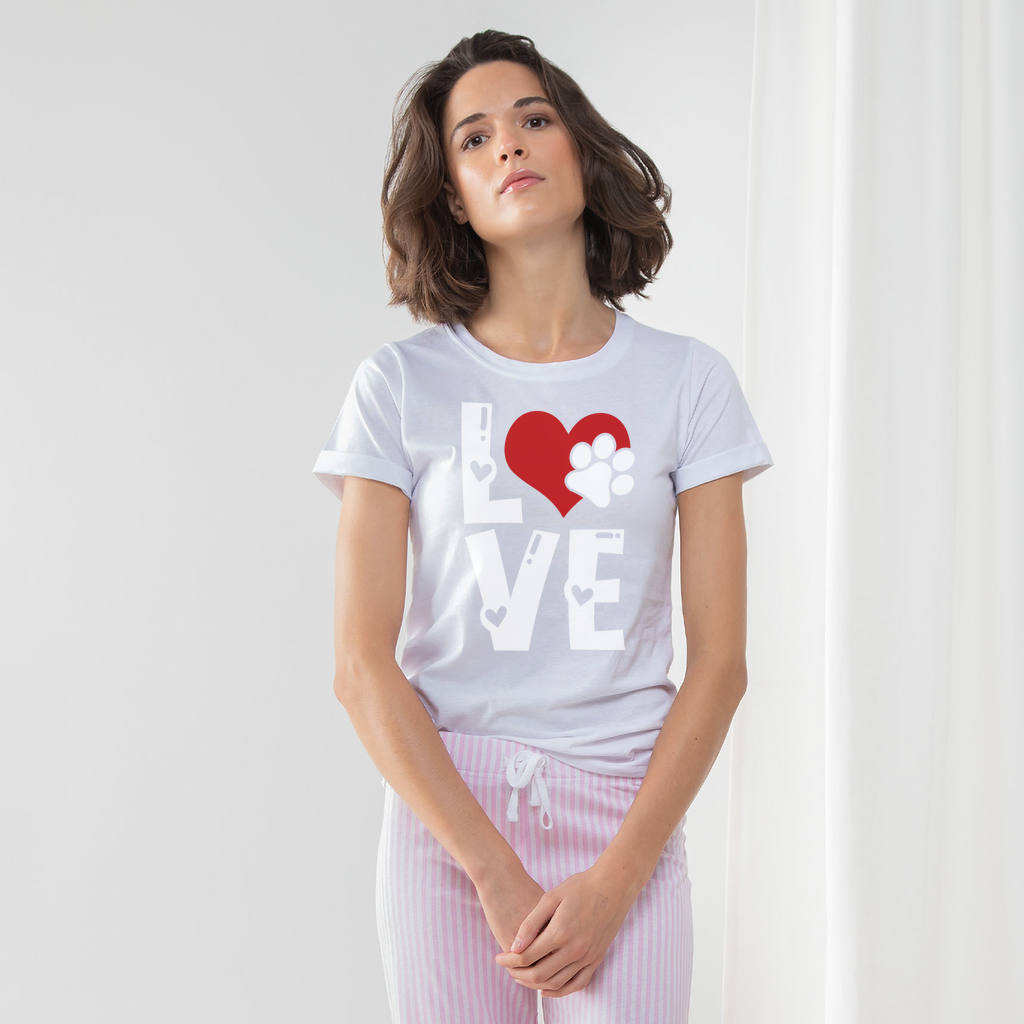 Love Dog Women's Long Pant Pyjama Set