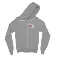 Load image into Gallery viewer, Hug Me I&#39;m Vaccinated Classic Adult Zip Hoodie

