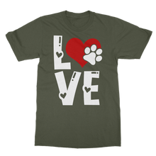 Load image into Gallery viewer, Love Dog Classic Heavy Cotton Adult T-Shirt
