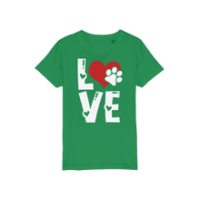 Load image into Gallery viewer, Love Dog Organic Jersey Kids T-Shirt
