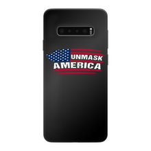 Load image into Gallery viewer, Unmask Back Printed Black Soft Phone Case
