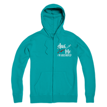 Load image into Gallery viewer, Hug Me I&#39;m Vaccinated Premium Adult Zip Hoodie
