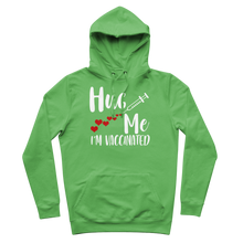 Load image into Gallery viewer, Hug Me I&#39;m Vaccinated Premium Adult Hoodie
