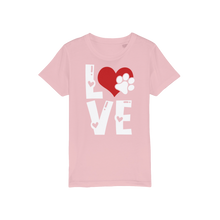 Load image into Gallery viewer, Love Dog Organic Jersey Kids T-Shirt

