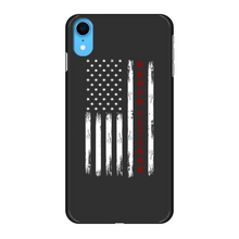 Load image into Gallery viewer, Proud Veteran Back Printed Black Hard Phone Case
