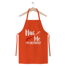 Load image into Gallery viewer, Hug Me I&#39;m Vaccinated Premium Jersey Apron
