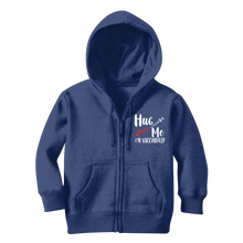 Load image into Gallery viewer, Hug Me I&#39;m Vaccinated Classic Kids Zip Hoodie
