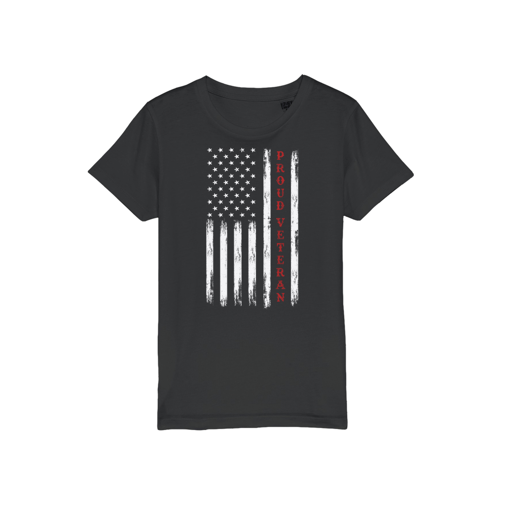 Proud Veteran Organic Jersey Kids T-Shirt