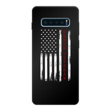 Load image into Gallery viewer, Proud Veteran Back Printed Black Soft Phone Case
