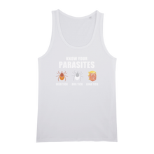 Load image into Gallery viewer, Trump Parasite Organic Jersey Unisex Tank Top
