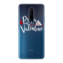 Load image into Gallery viewer, Pizza is My Valentine Back Printed Transparent Soft Phone Case
