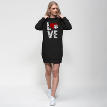 Load image into Gallery viewer, Love Dog Premium Adult Hoodie Dress
