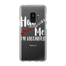 Load image into Gallery viewer, Hug Me I&#39;m Vaccinated Back Printed Transparent Soft Phone Case
