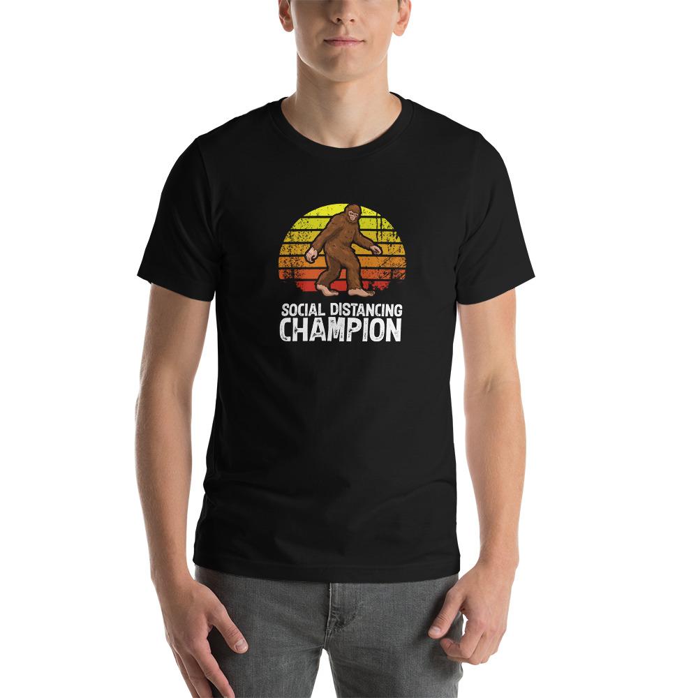 Social Distancing Champion Funny Bigfoot Gift